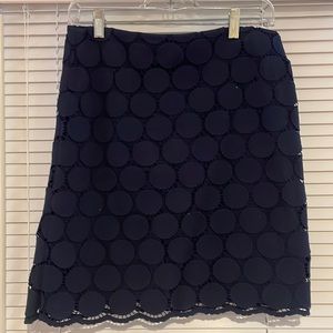 Navy blue Boden lined pencil skirt